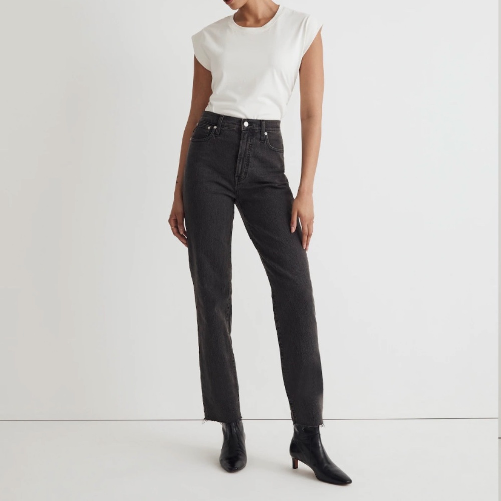 Madewell The Perfect Vintage Jean, Black, Size 30